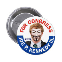 Joe Kennedy Anonymous Occupy Pins