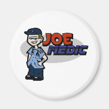 Joe Medic Paramedic Gifts Fridge Magnet