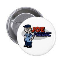 Joe Medic Paramedic Gifts Pinback Buttons