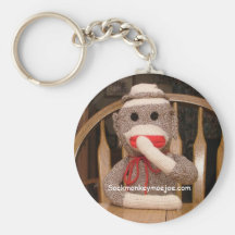 Joe Sock Monkey Keychain