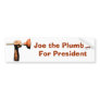 Joe the Plumber For President Bumper Sticker