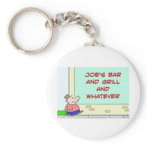 joes bar and grill and whatever key chain