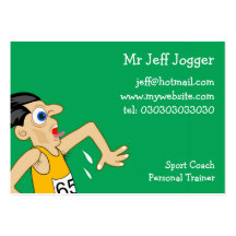 Jogger, Mr Jeff Jogger Business Card Templates
