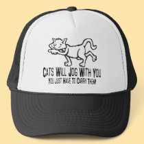 Jogging Cats hats