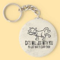 Jogging Cats keychains