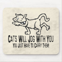 Jogging Cats mousepads