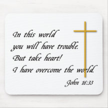 Joh 16:33 mouse pads