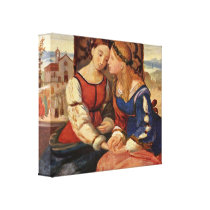 Johann Friedrich Overbeck - Italia and Germania Stretched Canvas Print