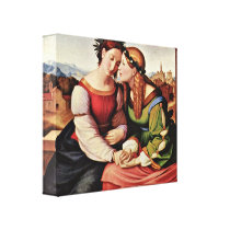 Johann Friedrich Overbeck - Italia and Germania Canvas Print