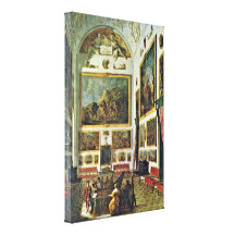 Johann Heinrich Schonfeld - Musical entertainment Gallery Wrap Canvas