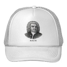 Johann Sebastian Bach, black Mesh Hat
