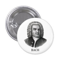 Johann Sebastian Bach, black Pin