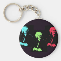 Johann Sebastian Bach Collage Keychain