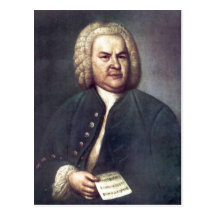 Johann Sebastian Bach im Jahre 1746, mit R?tselkan Post Cards