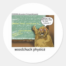 johann_woodchuck round stickers