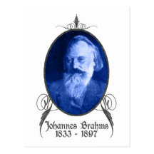 Johannes Brahms Postcard