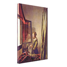 Johannes Vermeer - Girl reading a Letter Gallery Wrapped Canvas