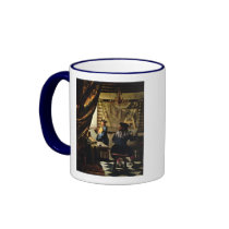 Johannes Vermeer's The Art of Painting circa 1668 Mugs