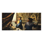 Johannes Vermeer's The Art of Painting circa 1668 Rack Card Design