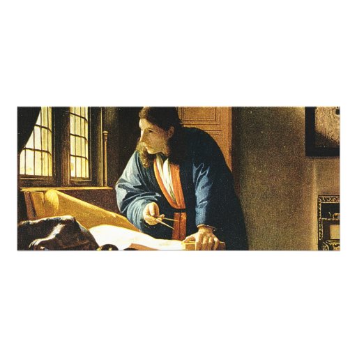 Johannes Vermeer's The Geographer (circa 1669) Personalized Rack Card