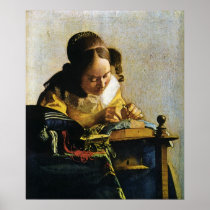 Johannes Vermeer's The Lacemaker (circa 1670)