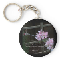 John 11:25 ~ Resurrection and the Life Key Chains