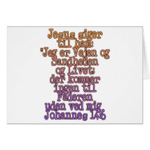 John 14:6 Danish Cards
