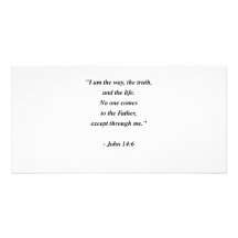 JOHN 14:6 PHOTO CARD