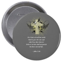 John 3:16 button