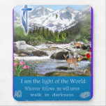 John 3:16 Christian art Mouse Pads