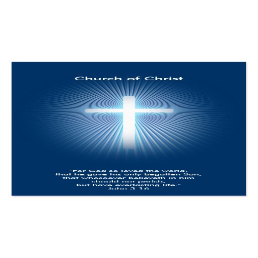 John 3:16 - Christian Business Card