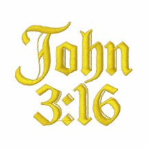 John 3:16 embroidered polo shirt