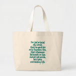John 3:16 English Canvas Bag