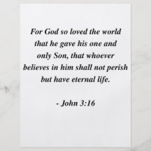 JOHN 3:16 FLYERS