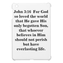 John 3:16 For God so loved the world iPad Mini Covers