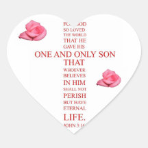 John 3:16 - For God so loved the world Sticker