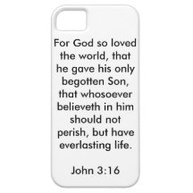 John 3:16 iPhone 5 Case (Barely There)