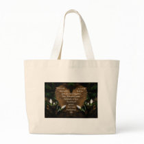 john 3:16 king james on heart leaf tote bags