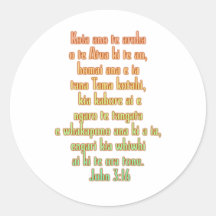 John 3:16 Maori Stickers