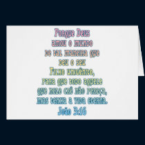 John 3:16 Portuguese cards