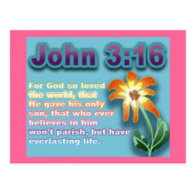 John 3:16 post card
