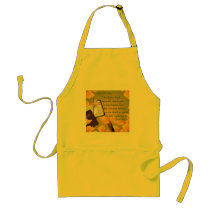 John 3:16 Version - Gold Cross & Yellow-Gold Lily aprons