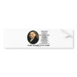 John Adams Dread Two Great Parties Political Evil Bumper Stickers