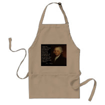 John Adams "Facts are stubborn things" Quote Apron