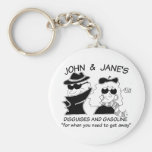 John and Janes Disguises and Gasoline Keychain