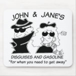 John and Janes Disguises and Gasoline Mousepad