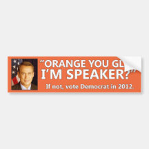 John Boehner : Orange vous heureux je suis orateur Autocollant Pour Voiture