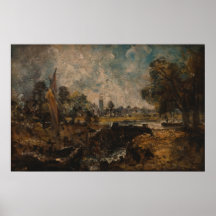 John Constable - Dedham Lock Poster