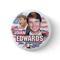 John Edwards for President 2008 Button