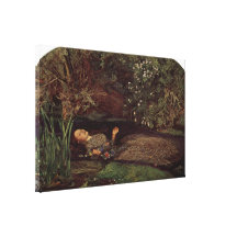 John Everett Millais - Ophelia Stretched Canvas Prints